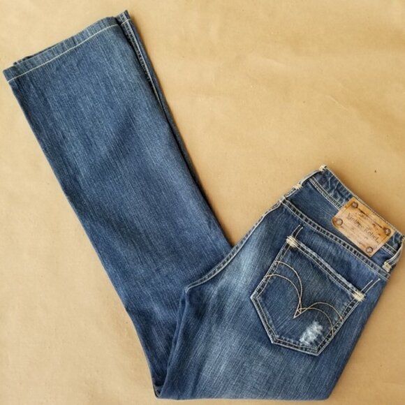 Vintage Rebel mono floral distressed jeans 27 - Picture 4 of 7